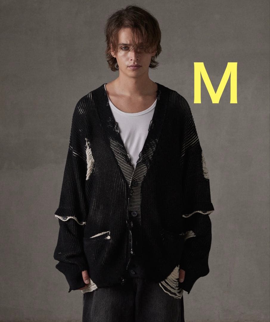 GRANCY ディストラクションデザインビッグカーディガン