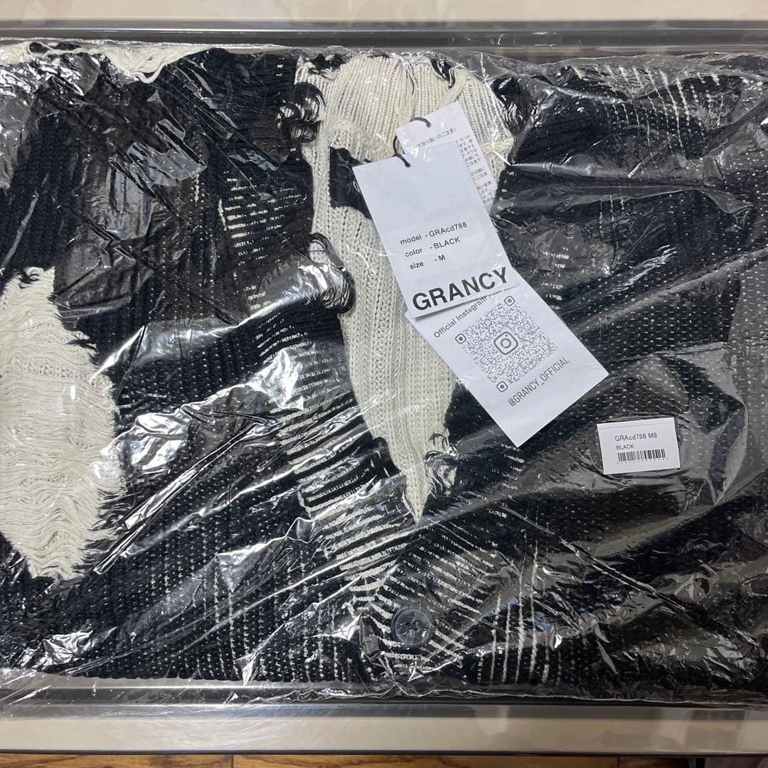 GRANCY ディストラクションデザインビッグカーディガン