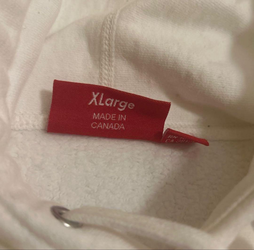 レ*ン様 supreme small box パーカー　白　XLサイズ