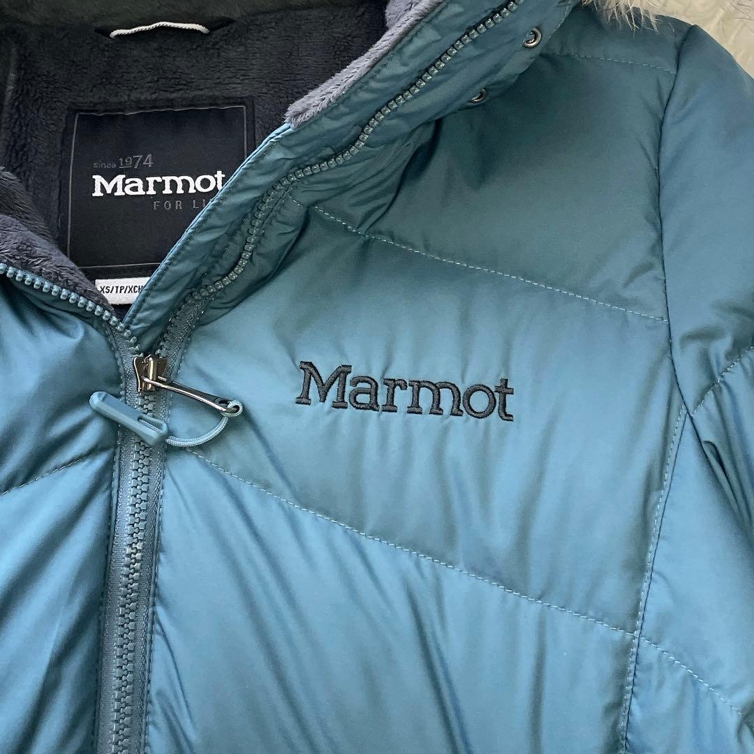 美品✨希少色✨Marmot ロングダウンコート 700FP フードファー XS