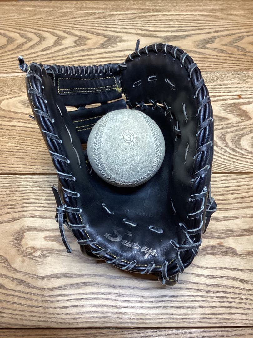 即戦力 良型 軟式野球 ファーストミット サンアップ レア ヤクルトスワローズ
