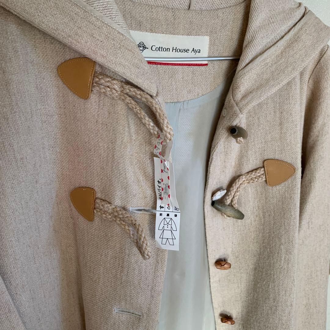 コットンハウスアヤさんのふんわりダッフルコート♡明るいベージュです♡