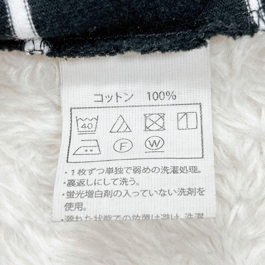 COOTIE Supima Border Oversized L/S Tee 黒