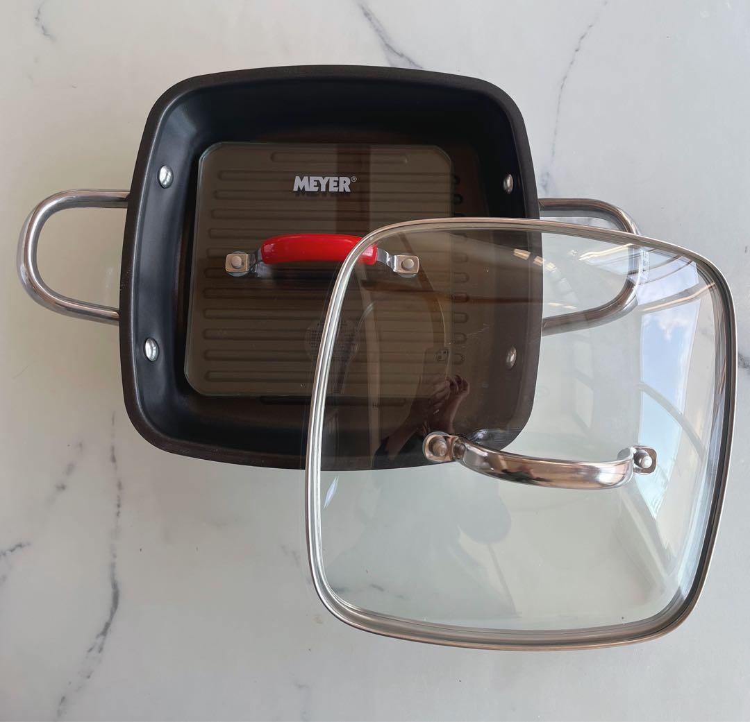 マイヤー　スクエアグリルパンMeyer グリルプレス　3点セット
