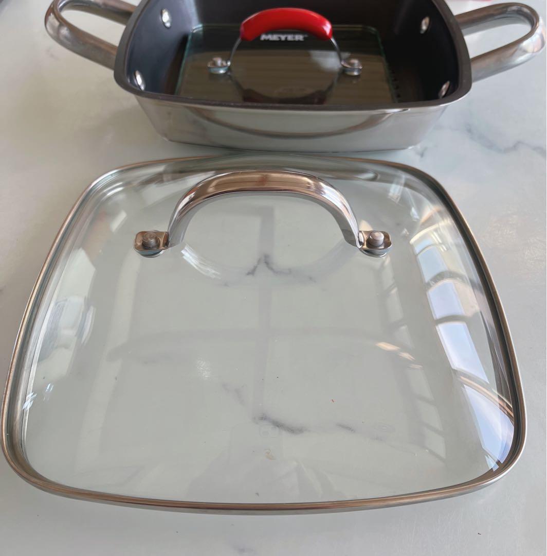 マイヤー　スクエアグリルパンMeyer グリルプレス　3点セット