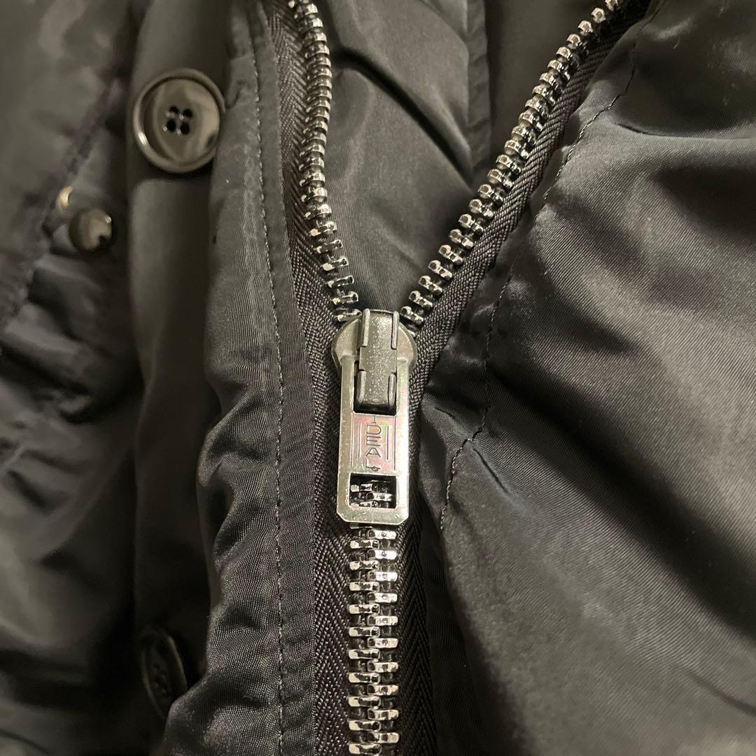 ALPHA USA製 N-2Bフライトジャケット 80s 90s ブラック 短丈