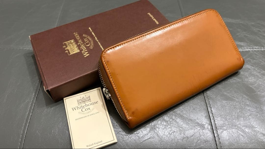 メンズ　長財布　ホワイトハウスコックス　ブライドルレザー