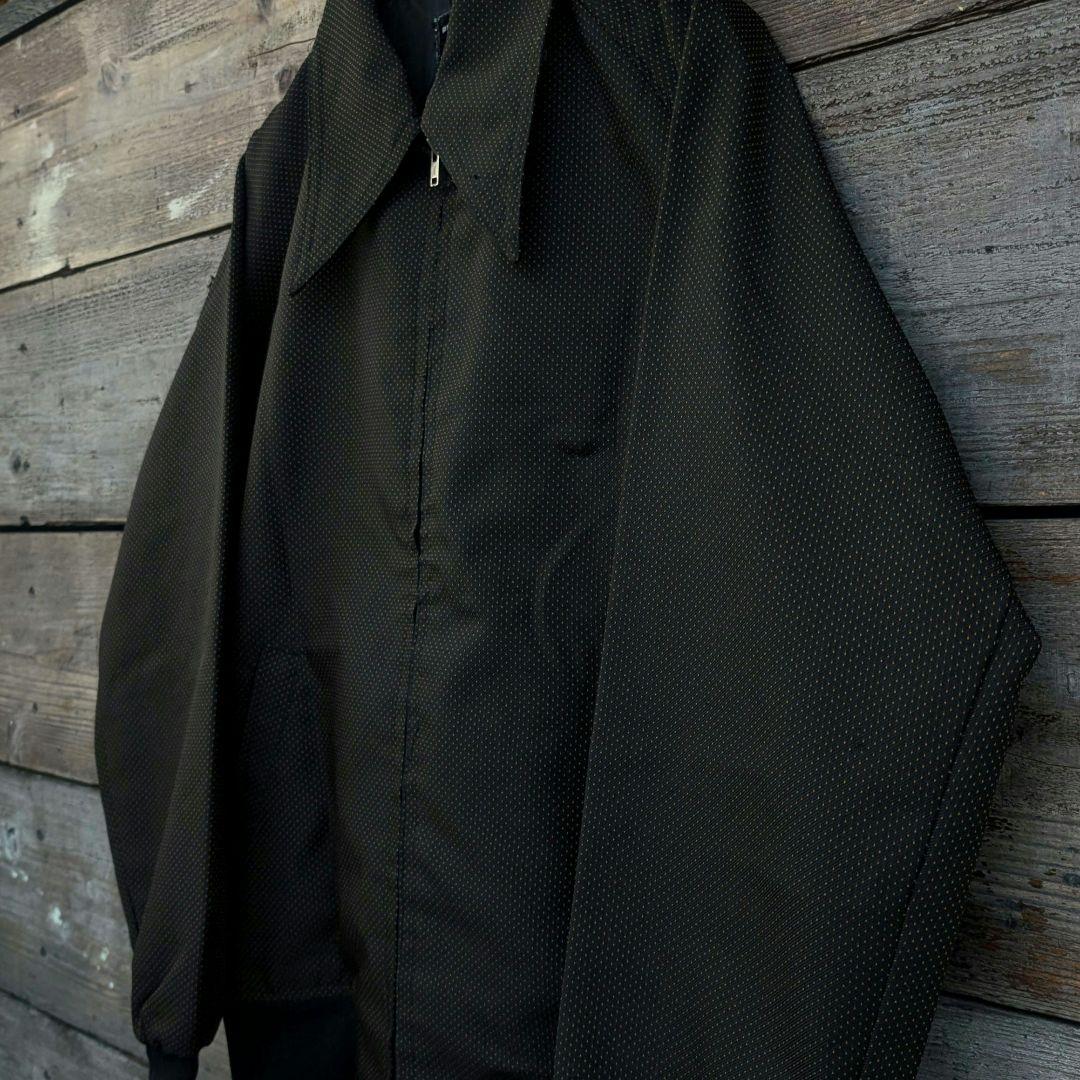 70s　ヴィンテージ　スポーツジャケット　水玉　ギャバ　レーヨン　総柄　レトロ