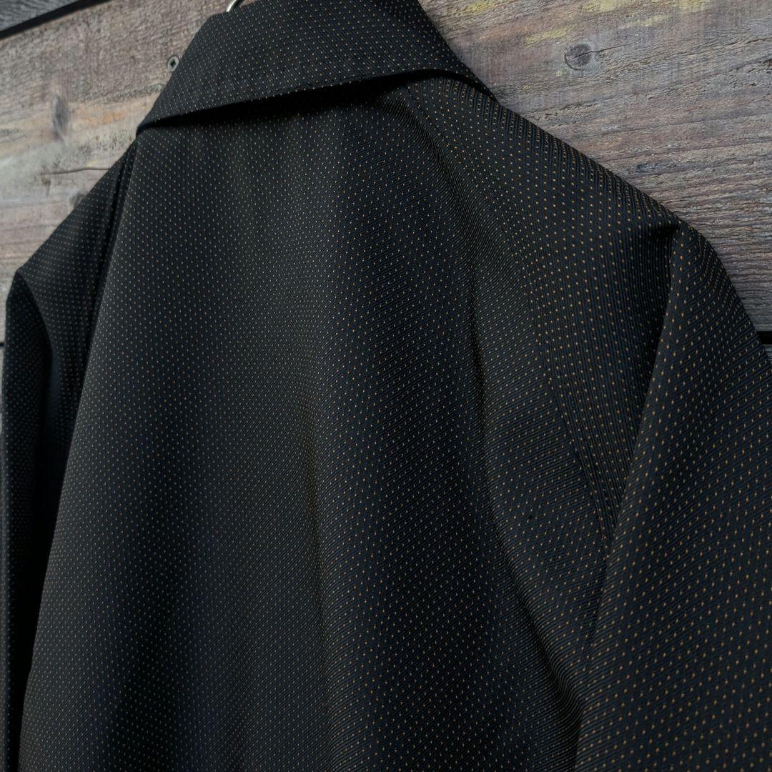 70s　ヴィンテージ　スポーツジャケット　水玉　ギャバ　レーヨン　総柄　レトロ