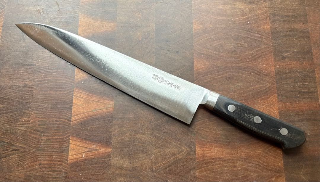 堺一文字光秀　白鋼　牛刀　270mm 9寸　包丁　洋包丁　本職