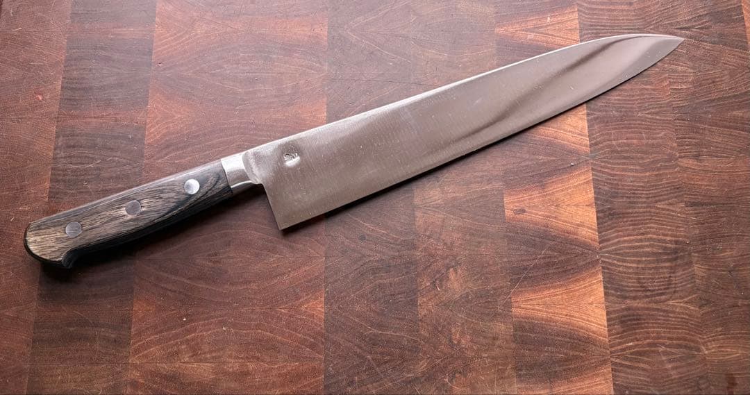 堺一文字光秀　白鋼　牛刀　270mm 9寸　包丁　洋包丁　本職