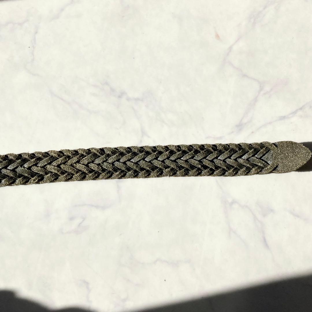 Whitehouse Cox メッシュベルト レザー 黒 メンズ