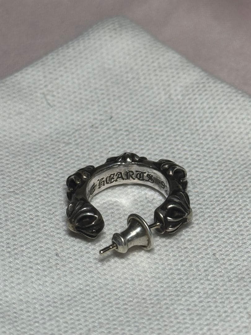 シルバーフラワーモチーフピアス Chrome hearts
