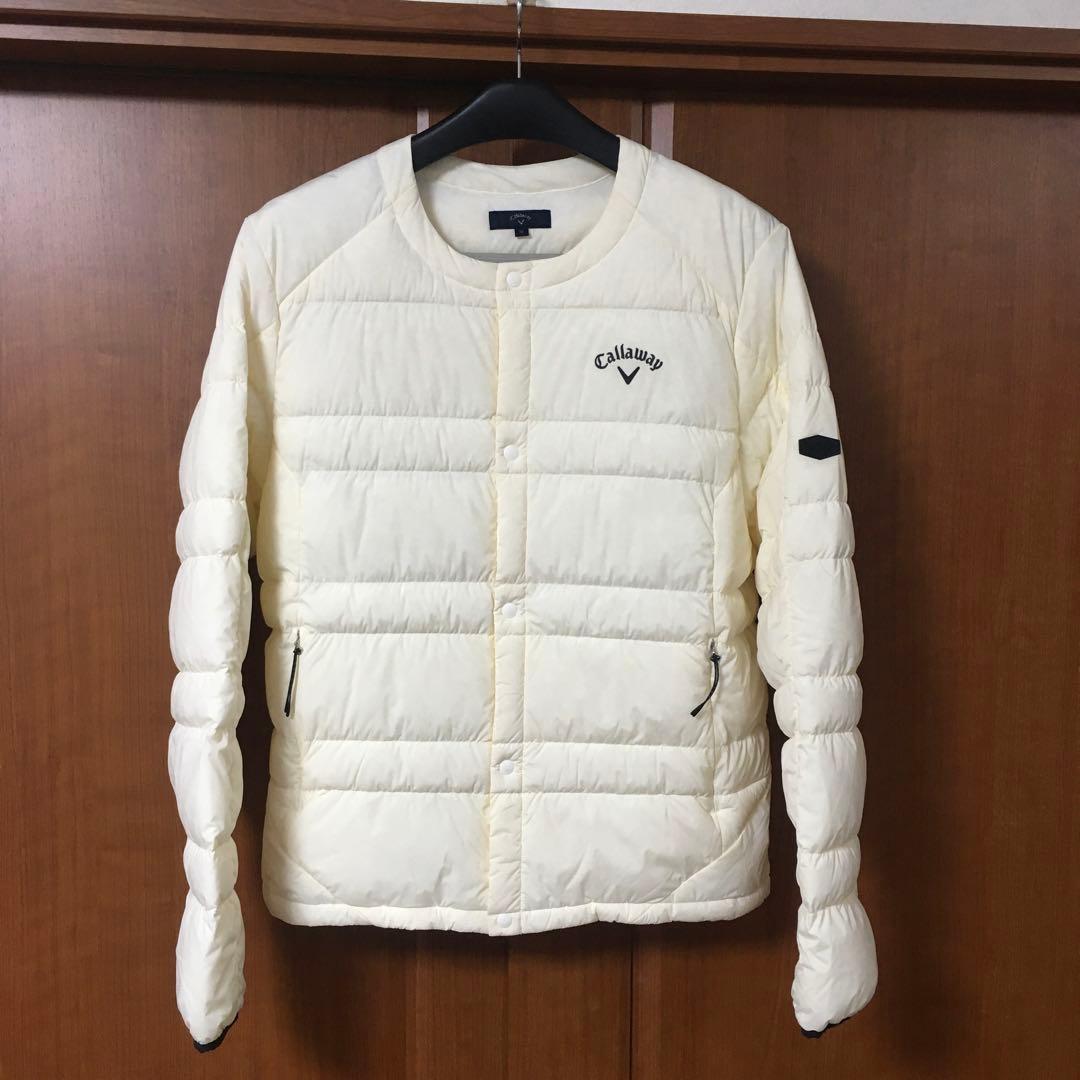 美品　キャロウェイ　ゴルフ　ノーカラー　ダウン　３L　callaway golf
