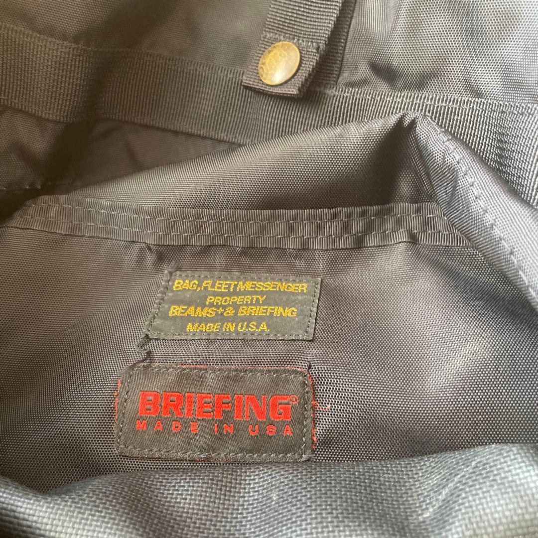 BRIEFING BEAMS PLUS 別注 Fleet Messenger 黒