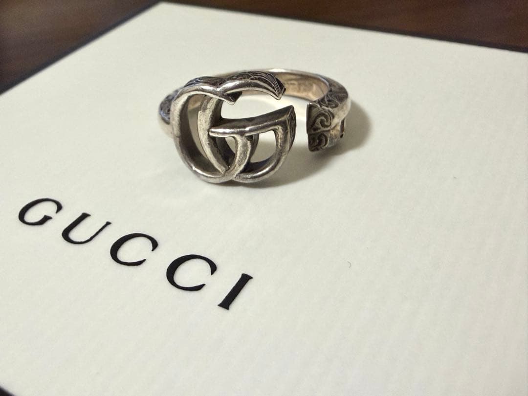 GUCCI メンズ シルバーリング15号