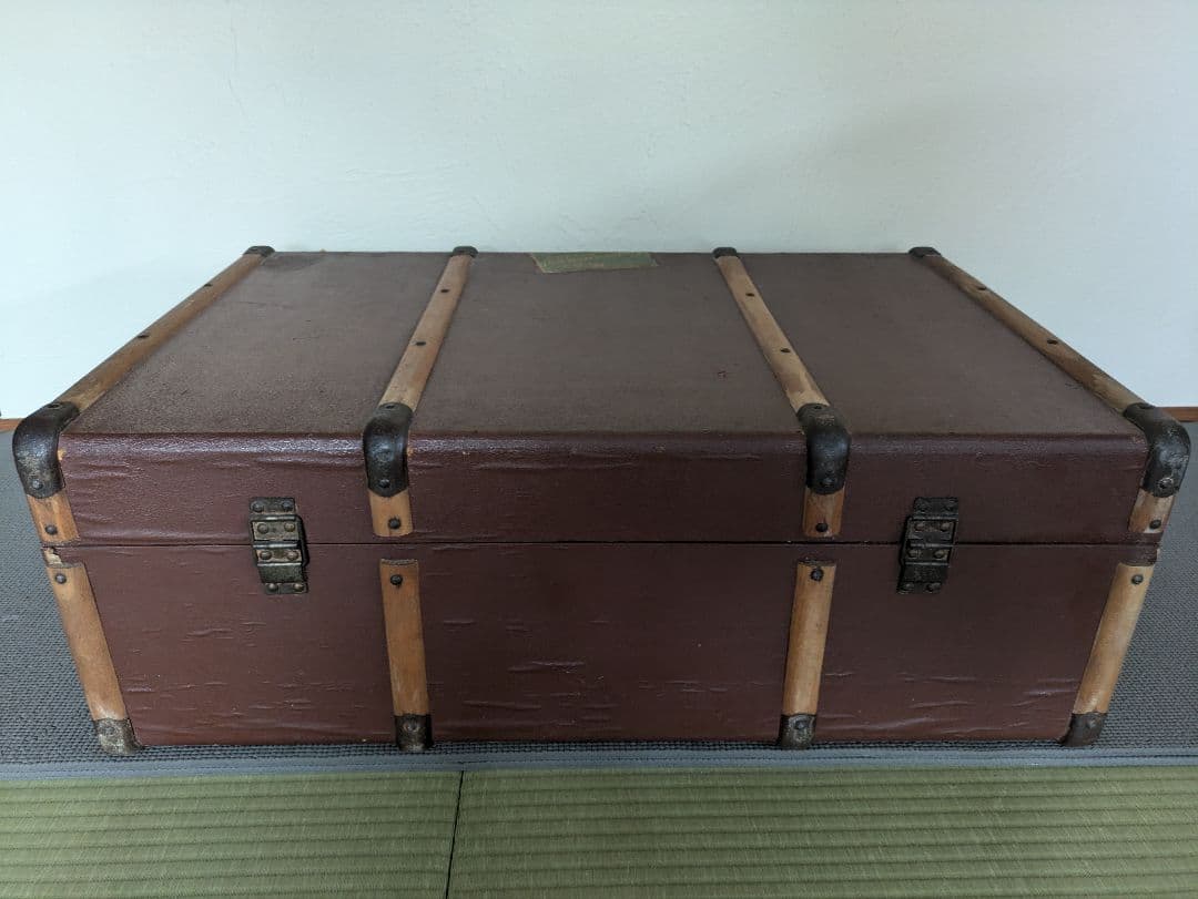 【引取9999円】アンティーク　レトロ　ヴィンテージ　トランク　収納　ボックス