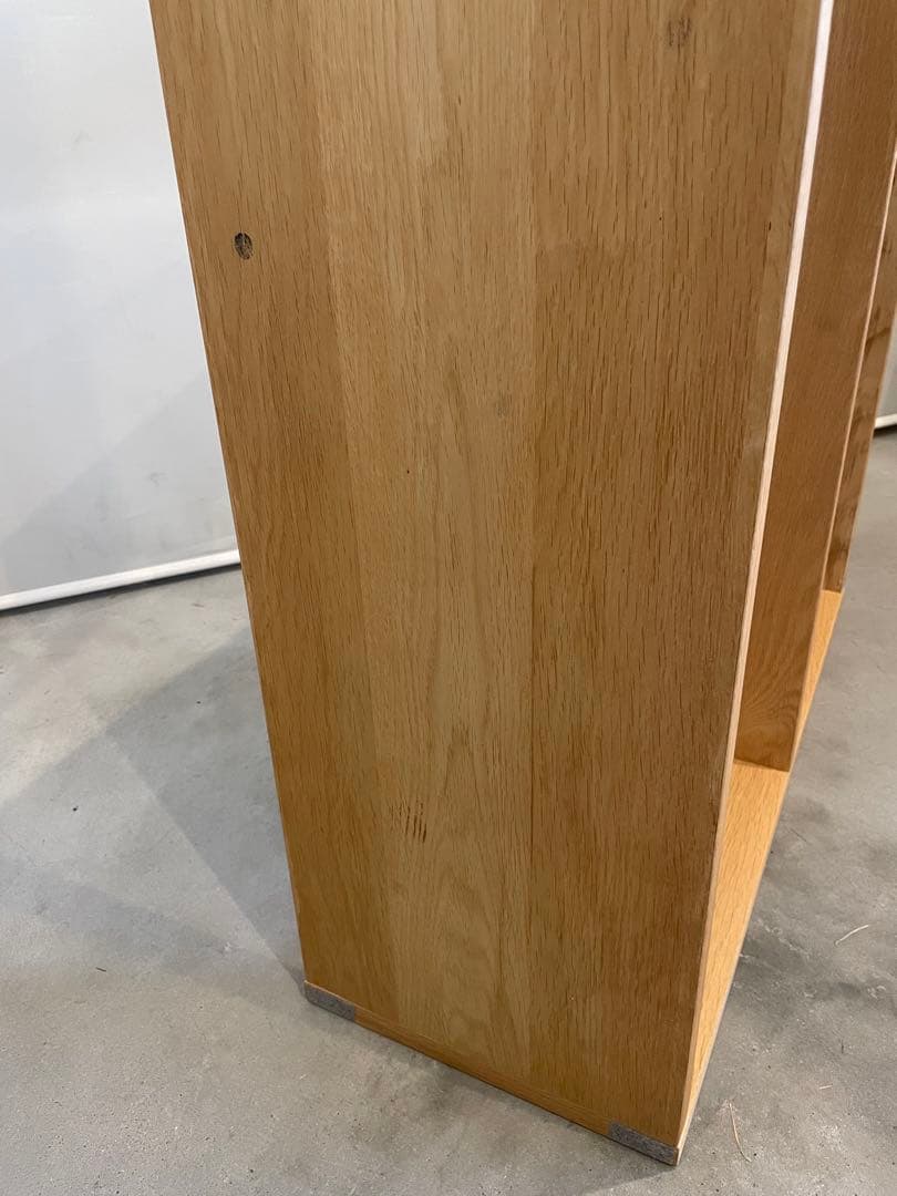 無印良品 スタッキングシェルフ 2段 ワイド オーク材 MUJI 本棚