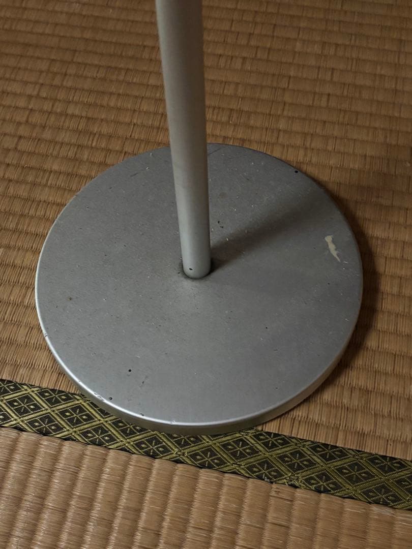【廃盤】無印良品 MUJI アルミフロアライト 電球付ヴィンテージスタンドライト