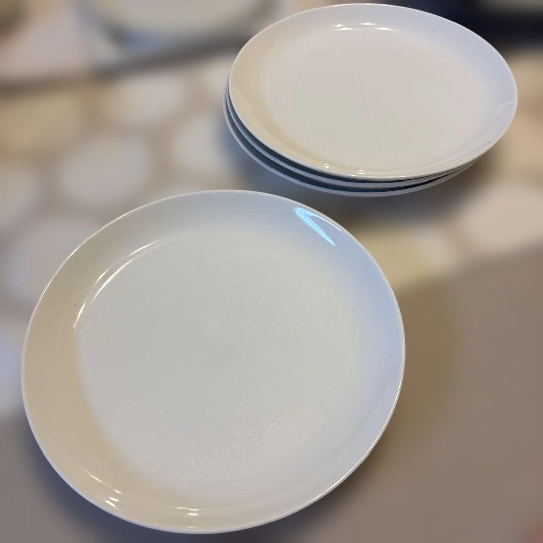 【美品】4枚栗原はるみ ホワイト 平皿