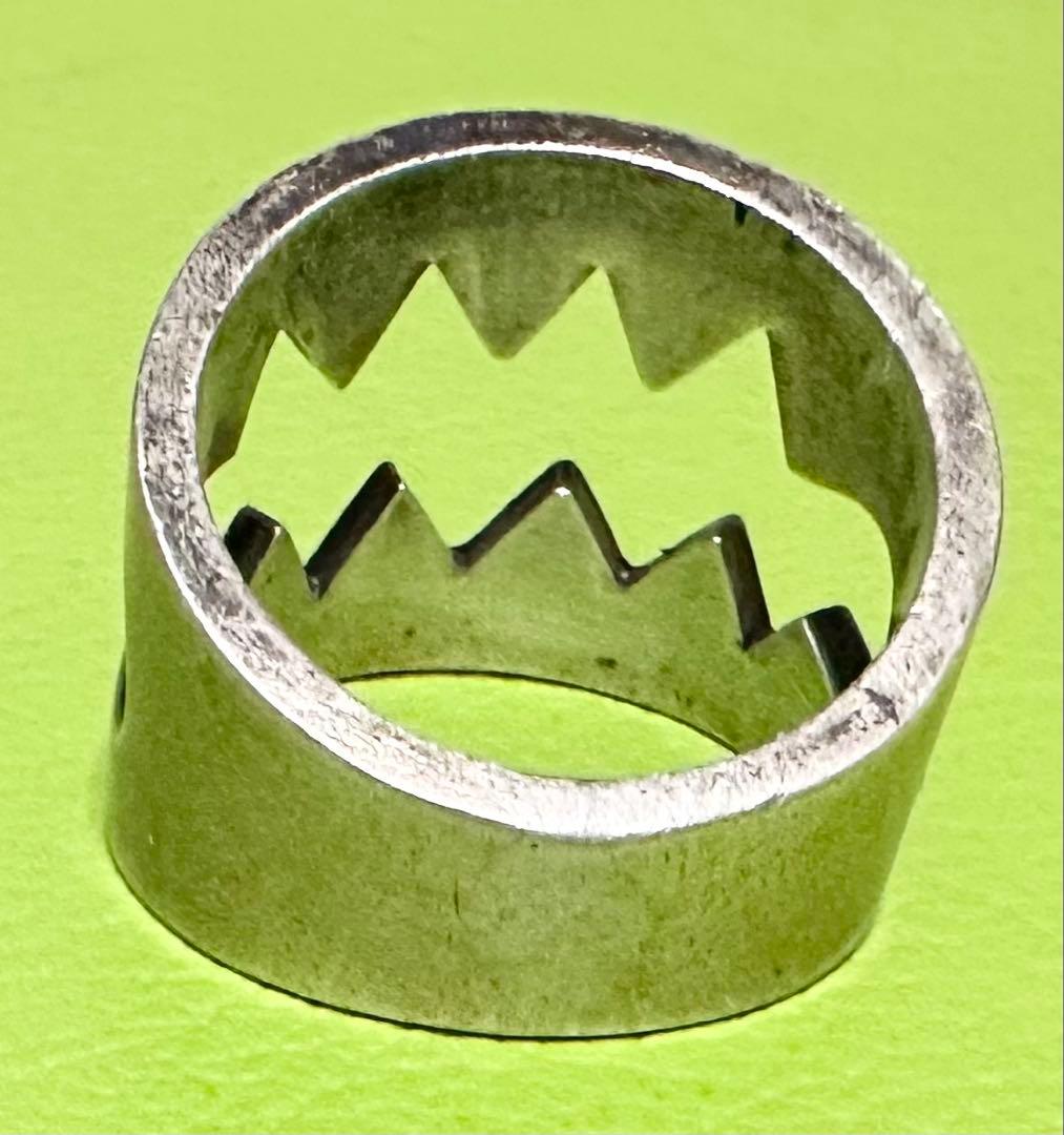 925シルバー ジグザグデザインリング