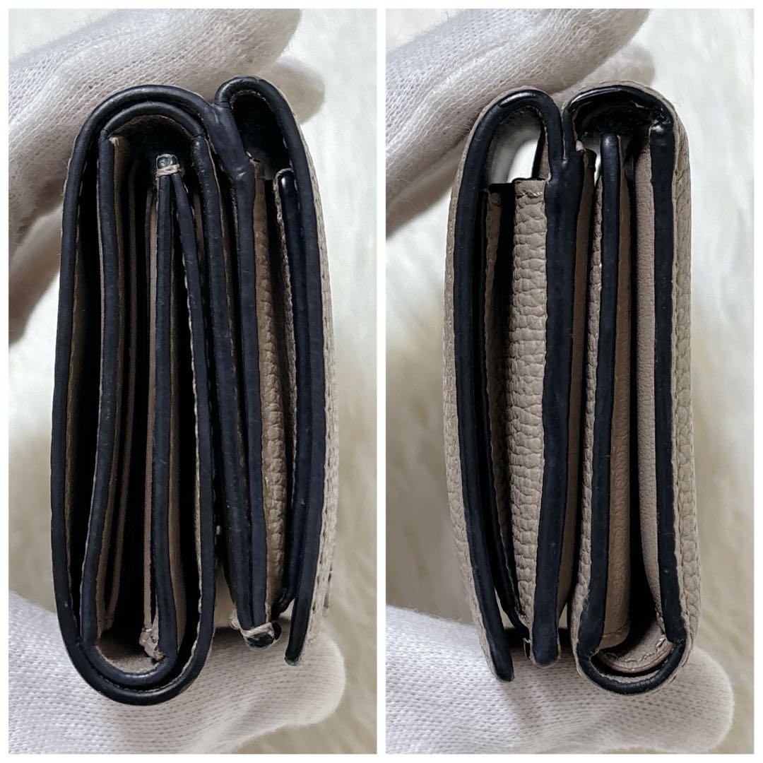 人気カラー✨LOEWE アナグラム トライフォールド ウォレット 三つ折り財布