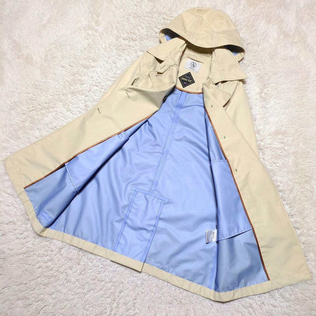美品！AIGLE　ゴアテックス2wayトレンチコート　M　ベージュ　防水