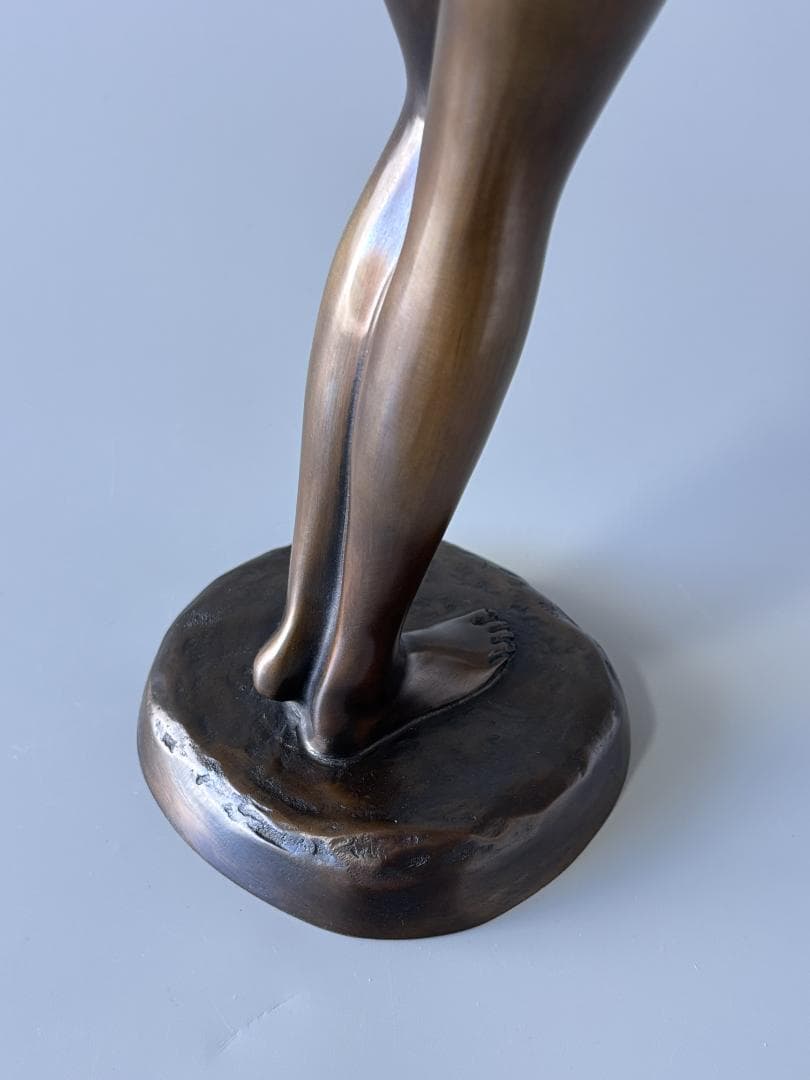 竹中正晴 ブロンズ像 はじらい 女性像 裸婦 高岡銅器 高さ62㎝