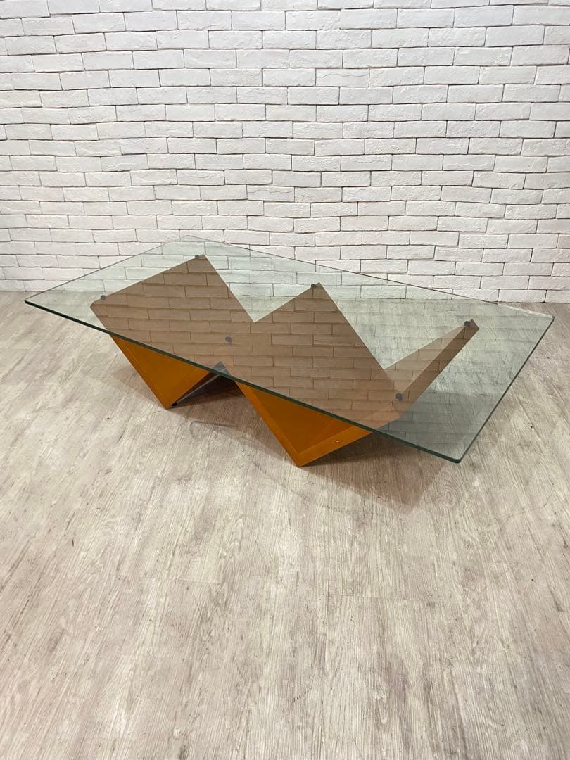 【東京都内23区配送無料】　アルフレックス　ガラス　テーブル　センター　リビング