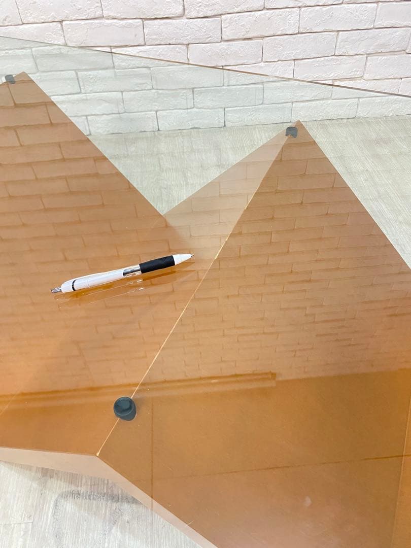 【東京都内23区配送無料】　アルフレックス　ガラス　テーブル　センター　リビング