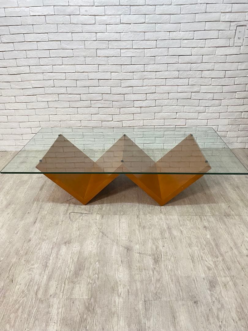 【東京都内23区配送無料】　アルフレックス　ガラス　テーブル　センター　リビング