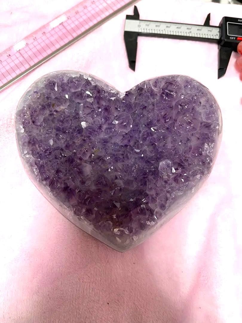 原石 天然石 浄化 ウルグアイ産 アメジスト ハット　紫水晶クラスター　⑦