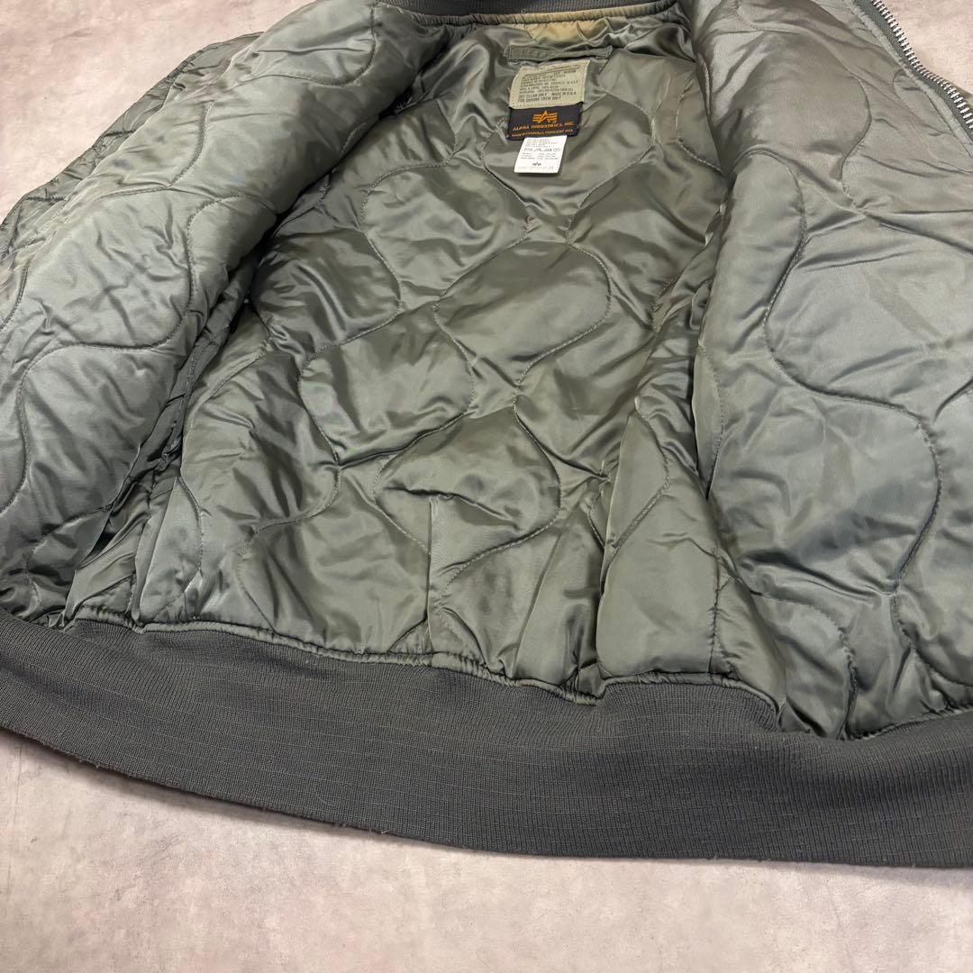 USA製 ALPHA アルファ MA-1 flight jacket M