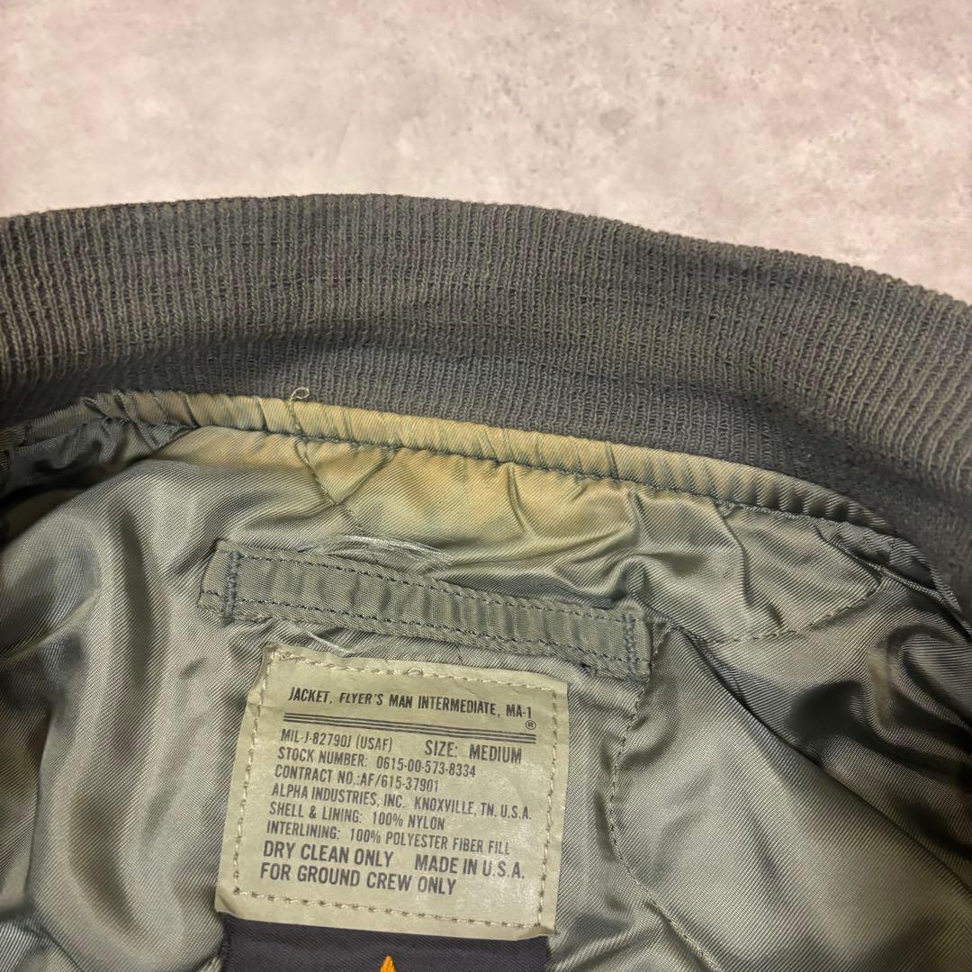 USA製 ALPHA アルファ MA-1 flight jacket M