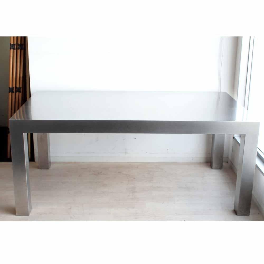 美品 トーヨーキッチンスタイル 銀嶺ステンレス ダイニングテーブルZR24173