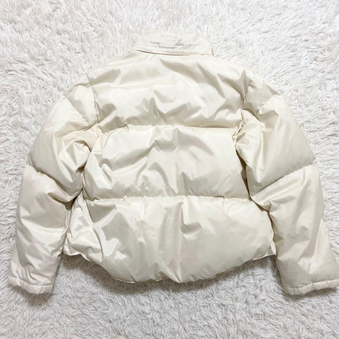 ラルフローレン　ダウンジャケット　肉厚　ホースロゴ　アイボリー　S相当