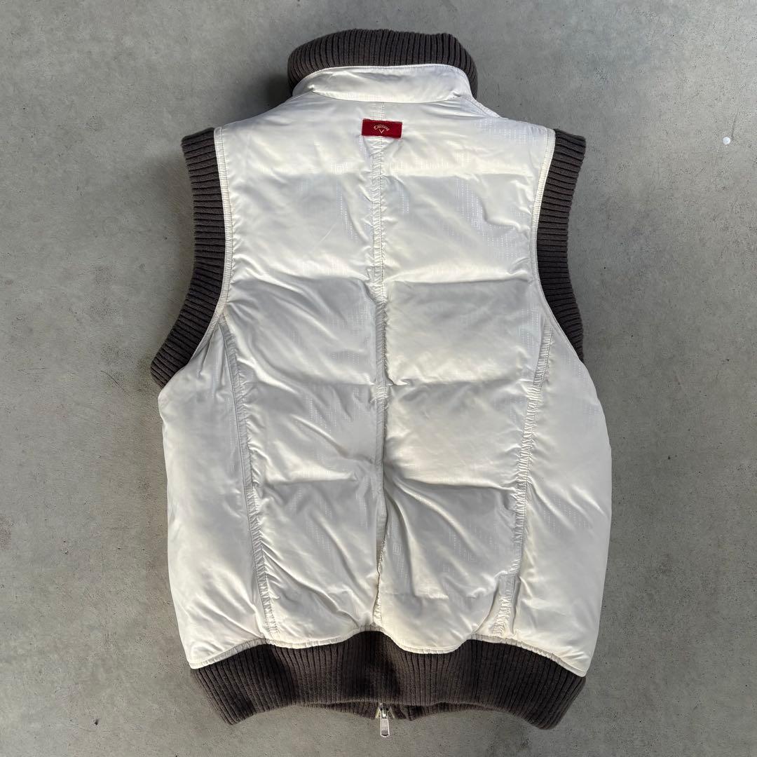 美品 キャロウェイ レッドレーベル ダウンベスト リバーシブル M