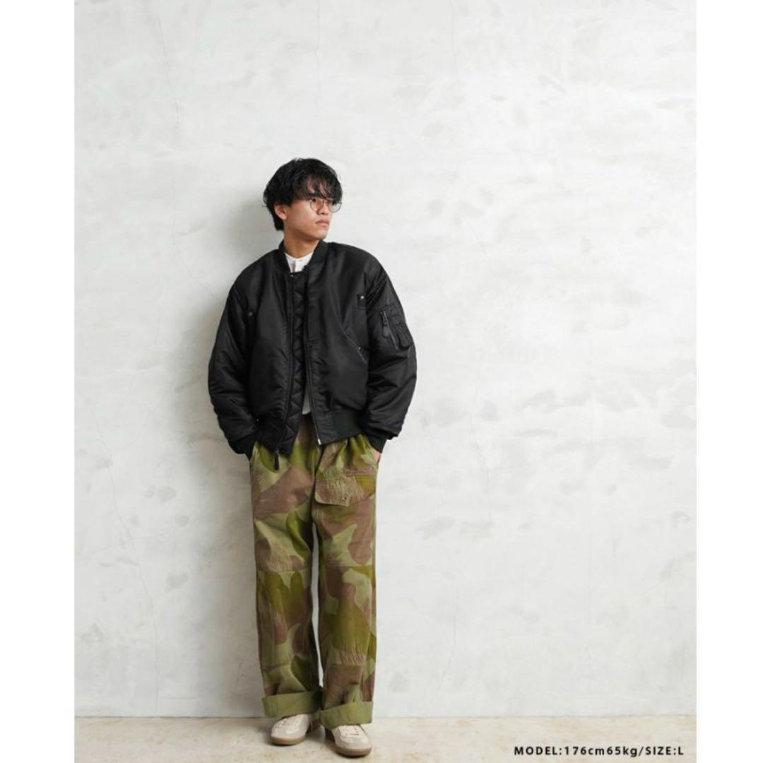 新品 ワイパーインク 米軍 最初期型 MA1フライトジャケット L 黒 ブラック