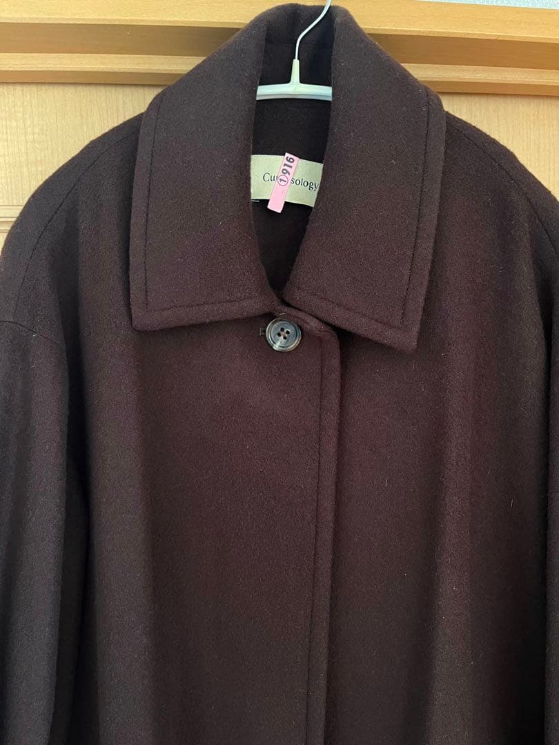 美品　カレンソロジー　ワイドスリーブロングコート　ブラウン