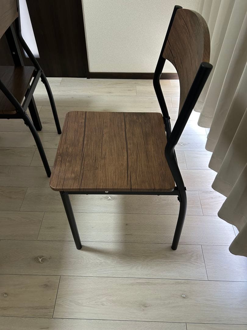 【岡山市】【直接お取引】ブラウン ダイニングチェア 4脚セット