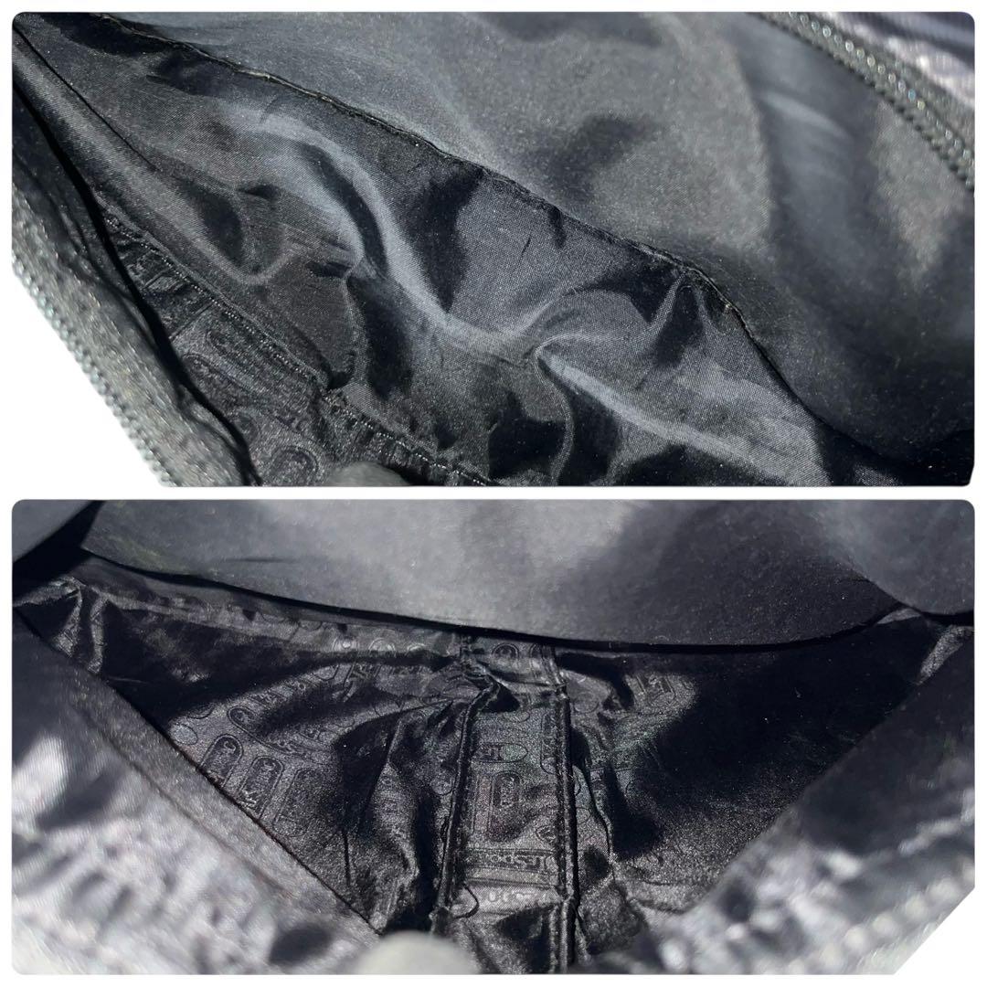 レア レスポートサック キャリーケース 4輪 マルチストライプ ブラック 旅行