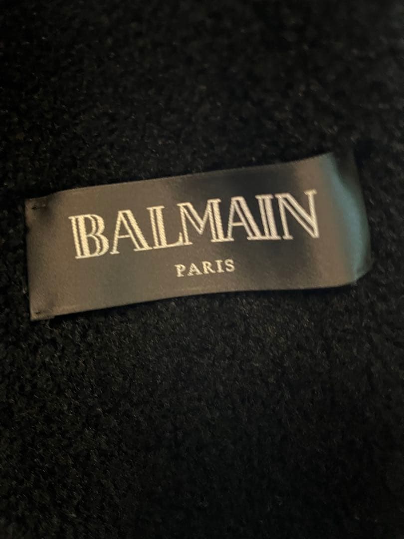 バルマン　　BALMAIN レザーライダースジャケット ブラック