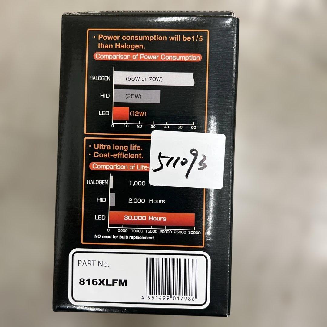 511093IPF バックランプ 作業灯LED角型埋め込みタイプ 816XLFM