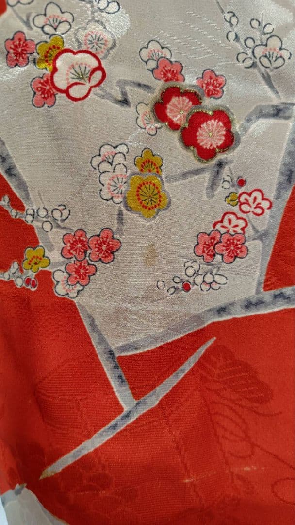 RK331アンティーク子供着物ジュニアサイズ着丈144センチ裄丈63正絹美品