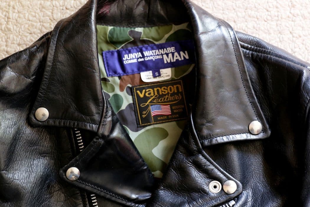 2/6終了 JUNYA WATANABE×VANSON ライダースジャケット S