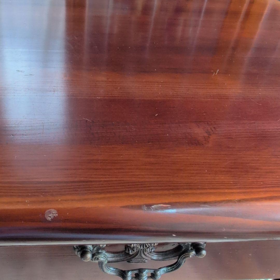 クラシックスタイル ダークブラウン サイドテーブル