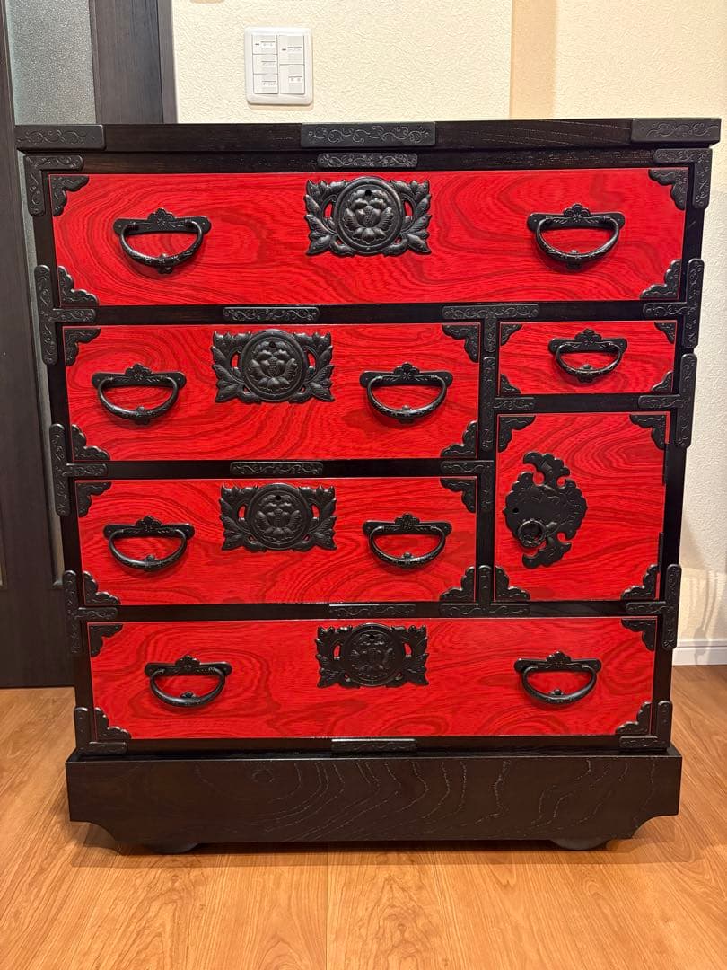 岩谷堂 車箪笥 鍵付き