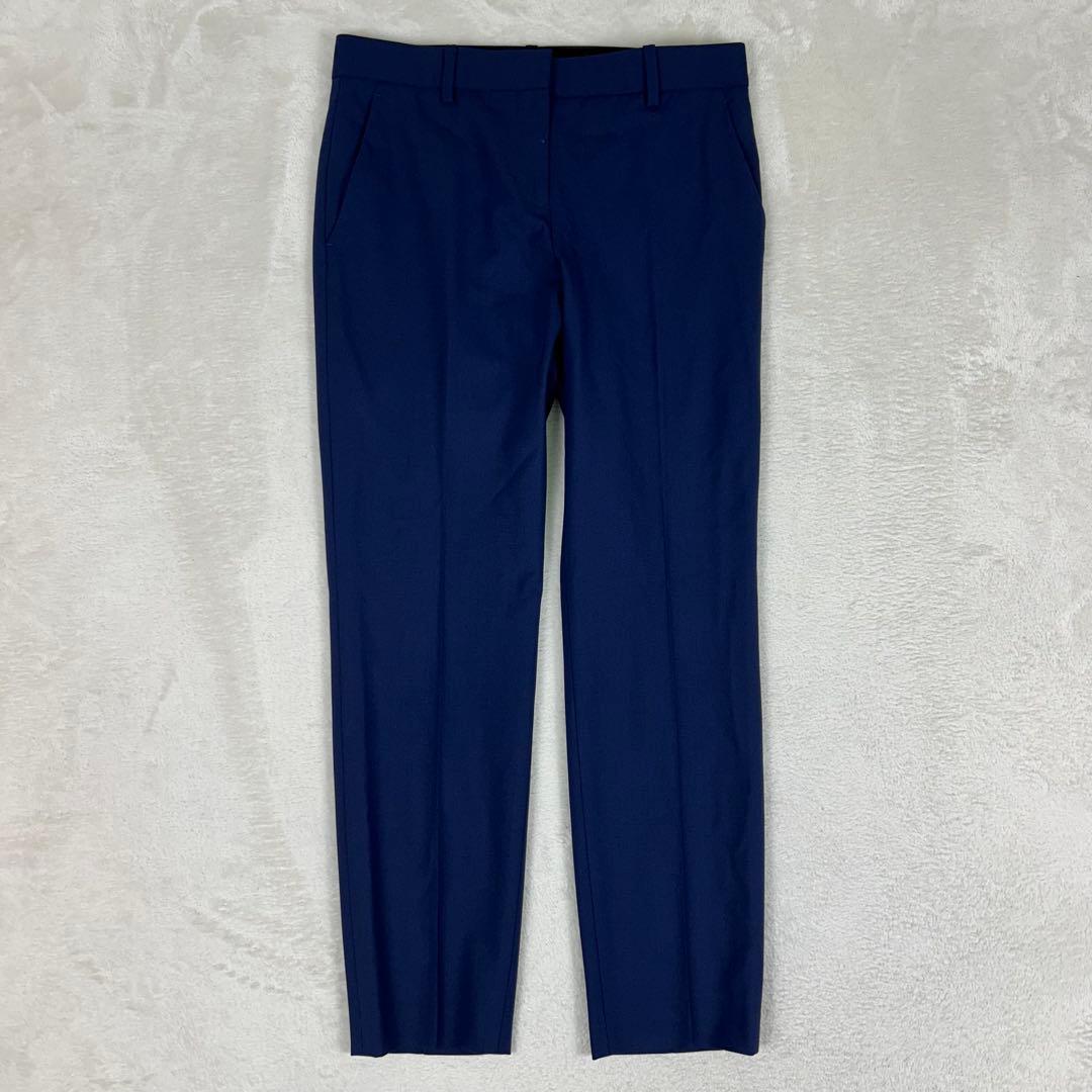 美品♡Theory ノーカラーパンツスーツセットアップtraceablewool