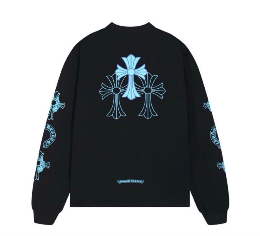 クロムハーツ 長袖カットソー ロンT ブルー