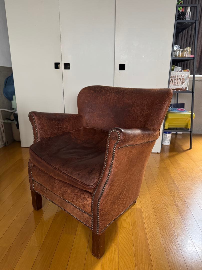 本革 プロフェッサーアームチェア　一人掛け　RH レストレーションハードウェア